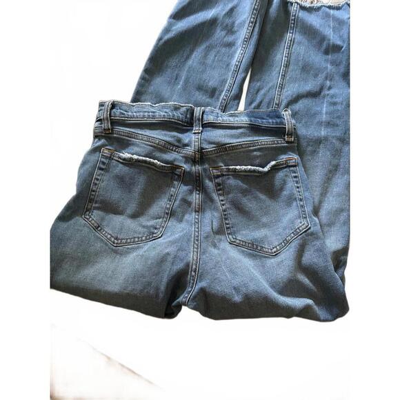 DISCOUNT SHIPPING Abercrombie & Fitch High Rise Ankle Straight Jeans - Size 29 - Picture 2 of 5